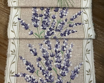 Lavender Floral Ribbon Trim, Aix en Provence Trim, Tea Stained Trim, Distressed Floral Ribbon, French Inspired Ribbon, French Country Trim