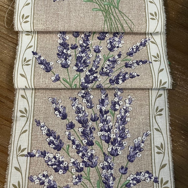 Lavender Floral Ribbon Trim, Aix en Provence Trim, Tea Stained Trim, Distressed Floral Ribbon, French Inspired Ribbon, French Country Trim