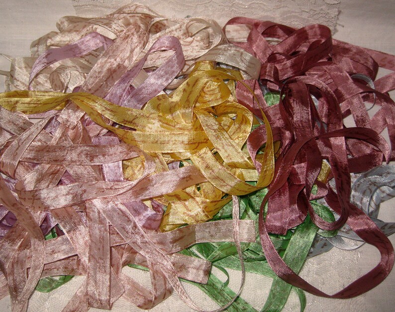 Scrunched Seam Binding ribbon Seam Binding Crinkle Etsy