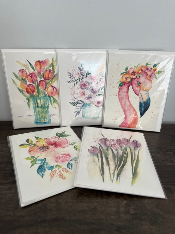 Watercolor Cards With Envelopes From My Original Painted Artwork, Greeting  Cards, Blank Inside Cards, Watercolor Cards 