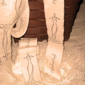 Ruban mousseline, ruban de fabriquées à la main, Français d’inspiration ruban, ruban de mousseline robe élégante, bordure en Français, Vintage robe ruban, étiquette de cadeau