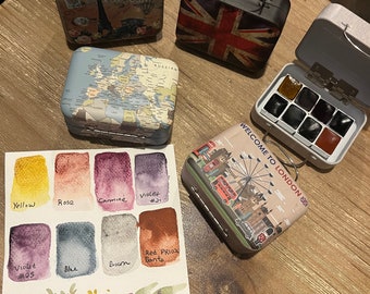 Handmade Watercolor, Unique range of rare beautiful organic colors made with plants from around the world, Lightfast, Cochineal Watercolors