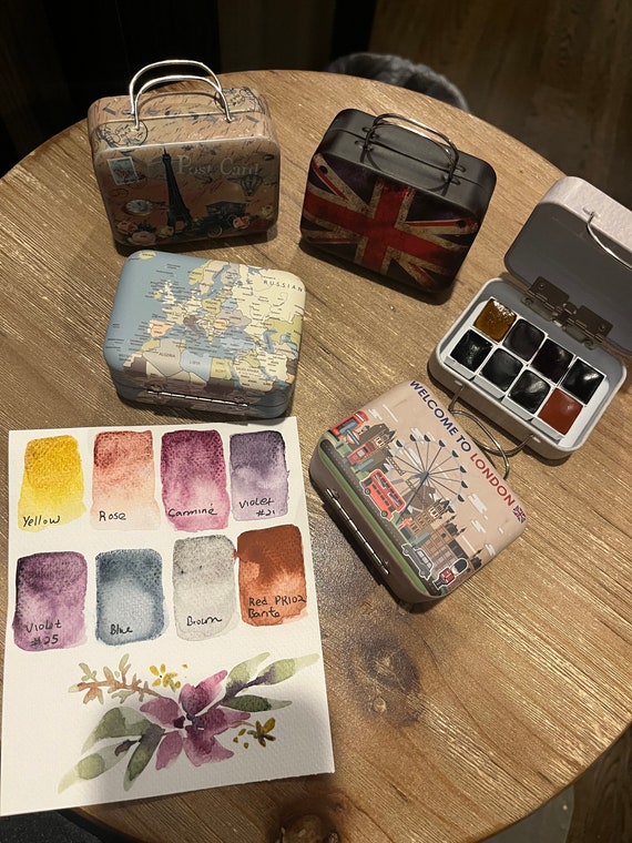 Handmade Watercolor, Unique range of rare beautiful organic colors made with plants from around the world, Lightfast, Cochineal Watercolors