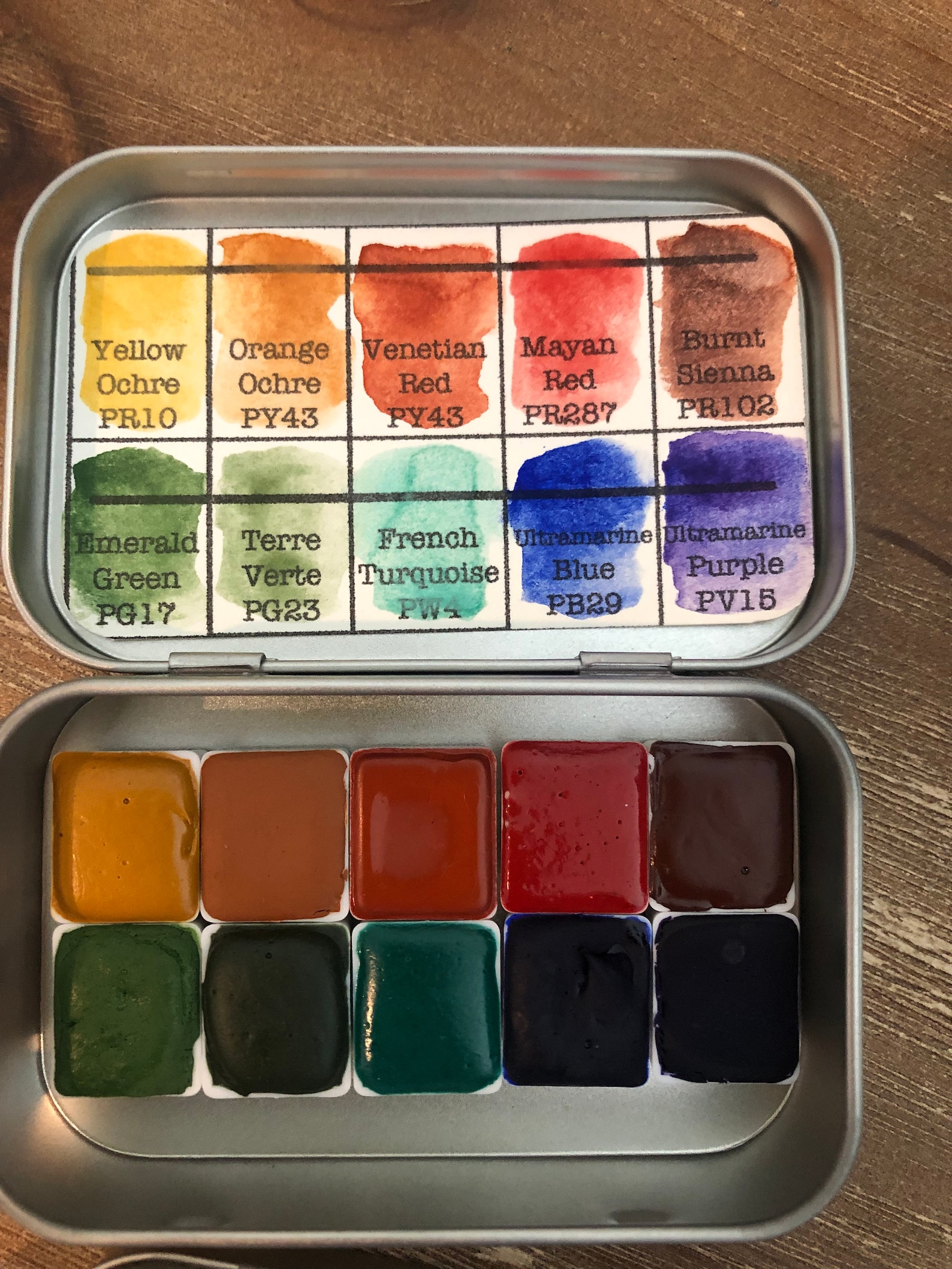 Handmade Watercolor Natural Earth Pigment Watercolors Fine Etsy