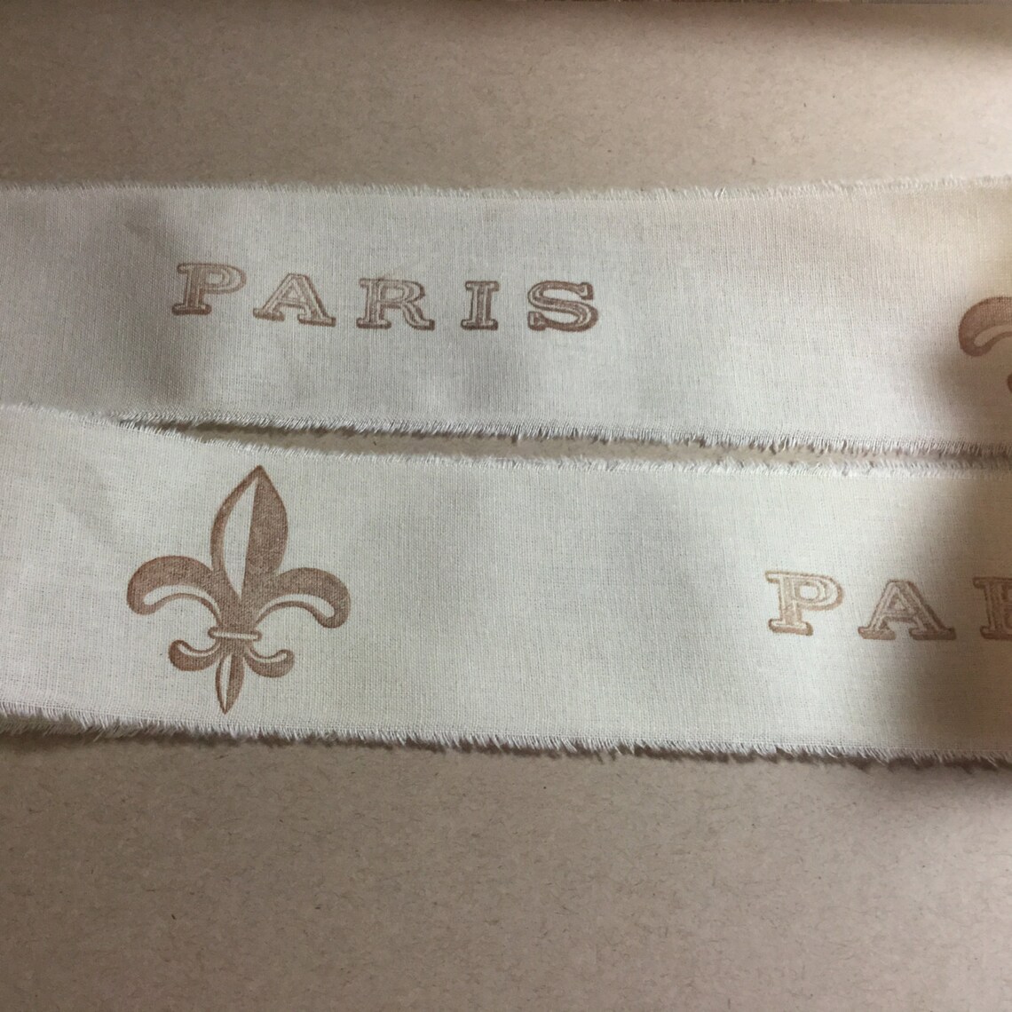 Fleur De Lis Ribbon French Script Ribbon Provence Cotton - Etsy