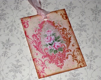 Vintage Paris Roses Gift Tags Paris Apartment Ooh La La