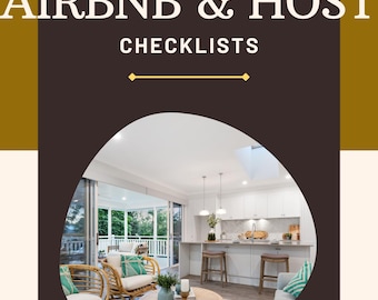 Airbnb Complete Checklist | Printable Host Cleaning List | Rental Turnover Guide | Short-Term Rental PDF | Digital Download for Hosts