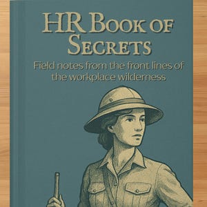 HR Book of Secrets Hardcover Notebook: Vintage Style Lined Journal, Funny Coworker Gift