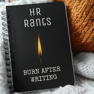 Notitieboek HR Rants: grappig 'Burn After Writing'-spiraaldagboek