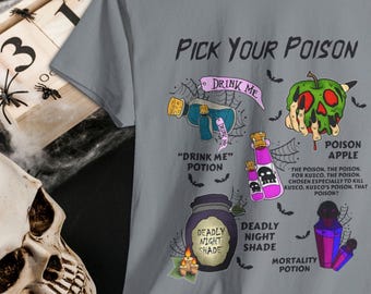 Pick Your Poison Halloween Graphic T-Shirt