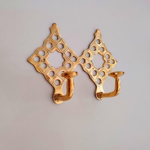 Handcrafted Solid Brass Wall Hooks for Coats, Towels & Robes – Unique Home Décor Gift