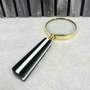 Brass Magnifying Glass: Vintage Steampunk Desk Decor, 5x Magnification