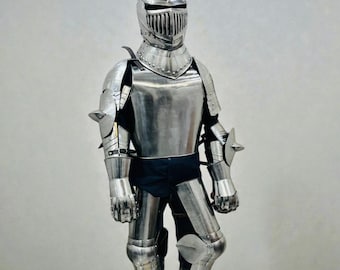Barbuta Knights Rüstung Komplettes Set — 18 Gauge Stahl Mittelalterlicher Cosplay-/Reenactment-Anzug