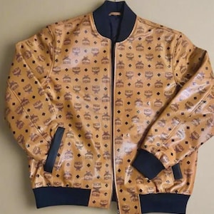 MCM Cowhide Leather Jacket , Motorcycle Leather Jacket, Moto Jacket, Leather Jacket For Unisex, Gift for Him/Her