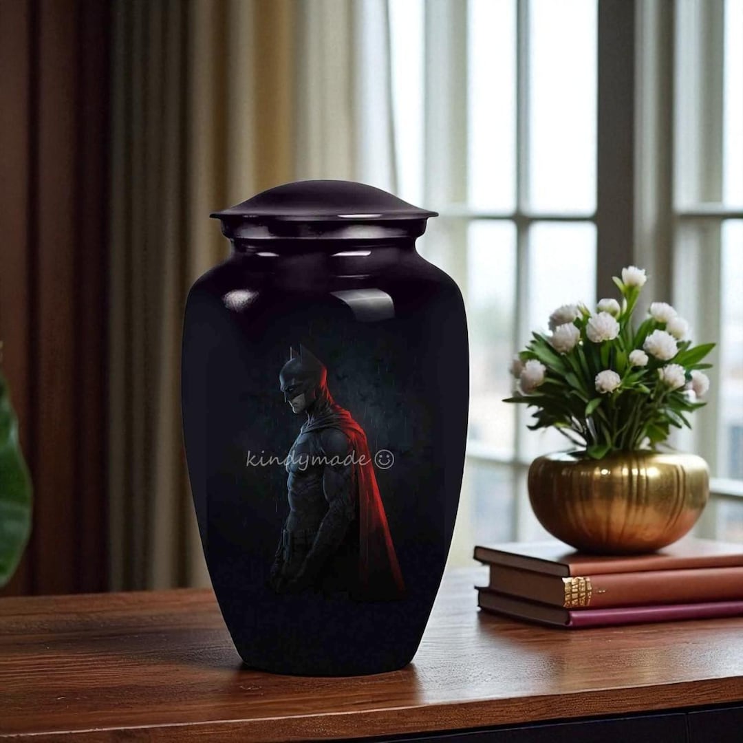 Dark Knight Cremation Urn: Superhero Tribute Urn for Ashes Keepsake ...