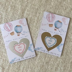 Baby Gender Reveal Scratch Card , Baby Shower Party Gender Reveal Surprise Scratch Cards, Girl Or Boy Scratch Cards Baby Gender Reveal