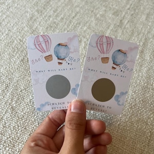 Mini Baby Gender Reveal Scratch Cards , Baby Shower Party Gender Reveal Surprise Scratch Cards, Girl Or Boy Scratch Cards Baby Gender Reveal