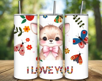 Teddy Bear Tumbler Design 20 oz Skinny Tumbler Sublimation Design, Straight & Tapered Valentine Tumbler Wrap, Instant Digital Download PNG