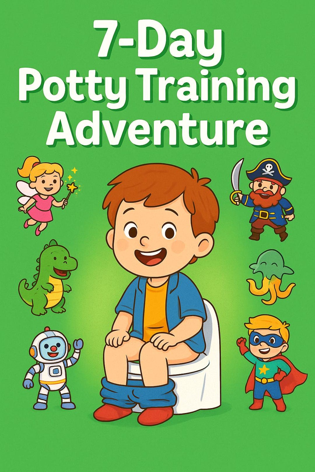 7-day Potty Training Adventure | Printable Kids Storybook | Fun Toilet ...