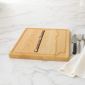 Personalized Cutting Board: Engraved Wood, Custom Chef Gift