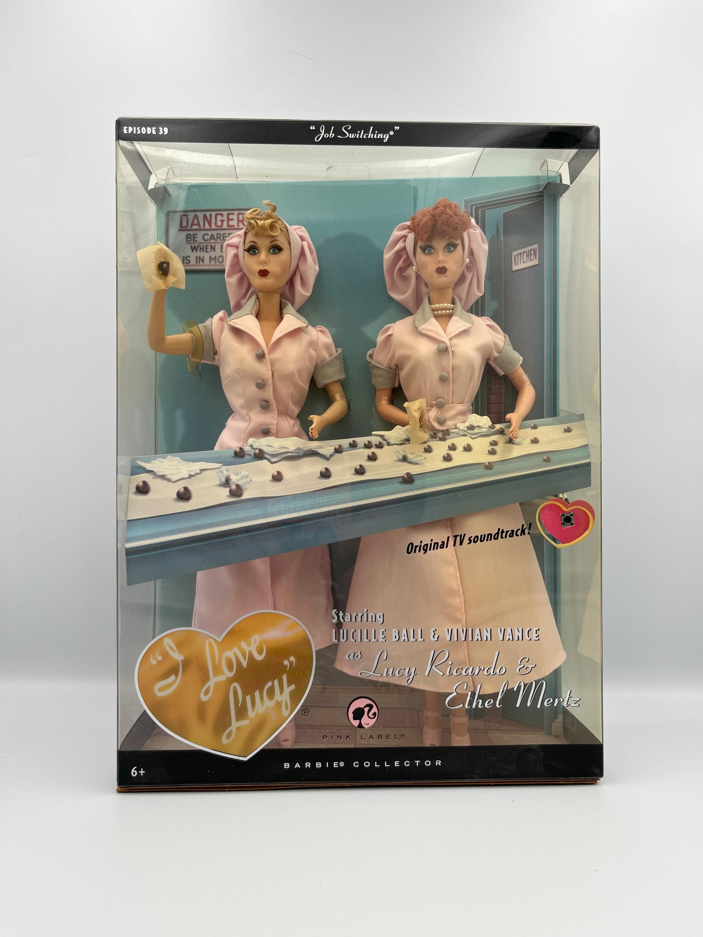 I Love Lucy “job Switching” Barbie Set – Lucy Ethel Chocolate - Main Image
