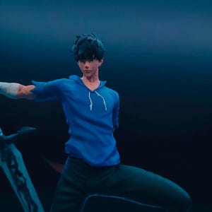 Solo Leveling Sung Jin-Woo Premium Painted Figure – Anime Fan Art Collectible, High-Quality Resin Statue, Hand-Painted Gift