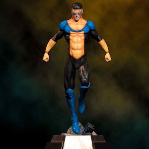 Mark Grayson Figure | 3D Printed Handmade Invincible Fan Art | Superhero Statue | Resin Collectible | Gift for Comic Fans