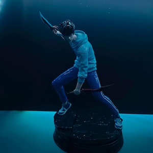 Solo Leveling Sung Jin-Woo Premium Painted Figure – Anime Fan Art Collectible, High-Quality Resin Statue, Hand-Painted Gift