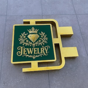 Double Sided Custom Round Exterior Circle Sign and Illuminated Round Light Box, Blade signage, embossing Logo Bussines Cafe Logo Sign