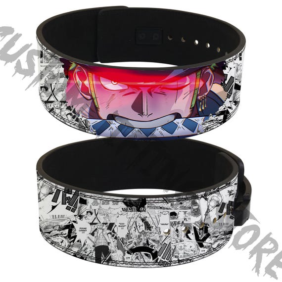 One Piece Zoro Anime Leather Lever Belt: Powerlifting Gym Weightlifting