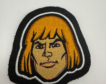 He-Man Inspired Velcro Patch - 80s Masters of the Universe Tribute Hook Patch