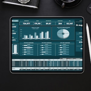 Dashboard Template | Digital Planner Personal Organizer LifeTracker Goal Setting Notion Template | Productivity - Digital Dashboard Template