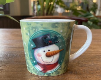 The Snowman Snack Plate Set with Replacement Green Mug – Kids Size