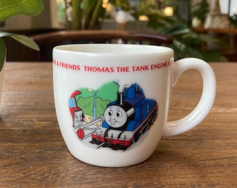 Vintage Thomas die kleine Lokomotive Keramikbecher für Kinder l Thomas & Friends Kindertasse