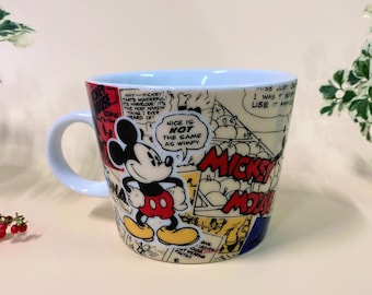 Mug comique Mickey et Minnie | Tasse en céramique à collectionner Disney rétro