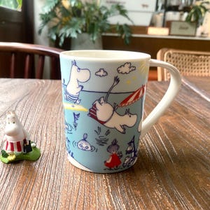 Conjunto de canecas de café Moomin Primavera Verão | Moominvalley Quatro Estações Yamaka Japão