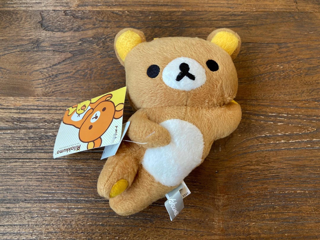 Rilakkuma Plush Keychain – Licensed San-x Lazy Bear by Ocean Toys