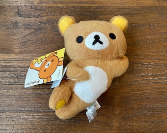Portachiavi di peluche Rilakkuma – Orsetto pigro San-X con licenza di Ocean Toys