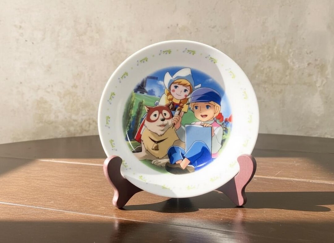 A Dog of Flanders Collectible Plate by Nippon Animation Vintage
