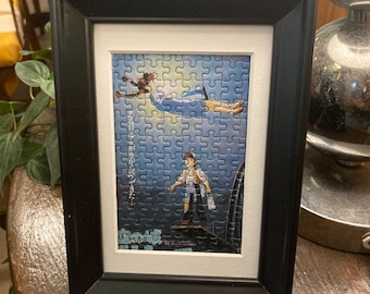 Schloss im Himmel (Laputa) Mini-Puzzle mit schwarzem Rahmen - offizielles Studio Ghibli