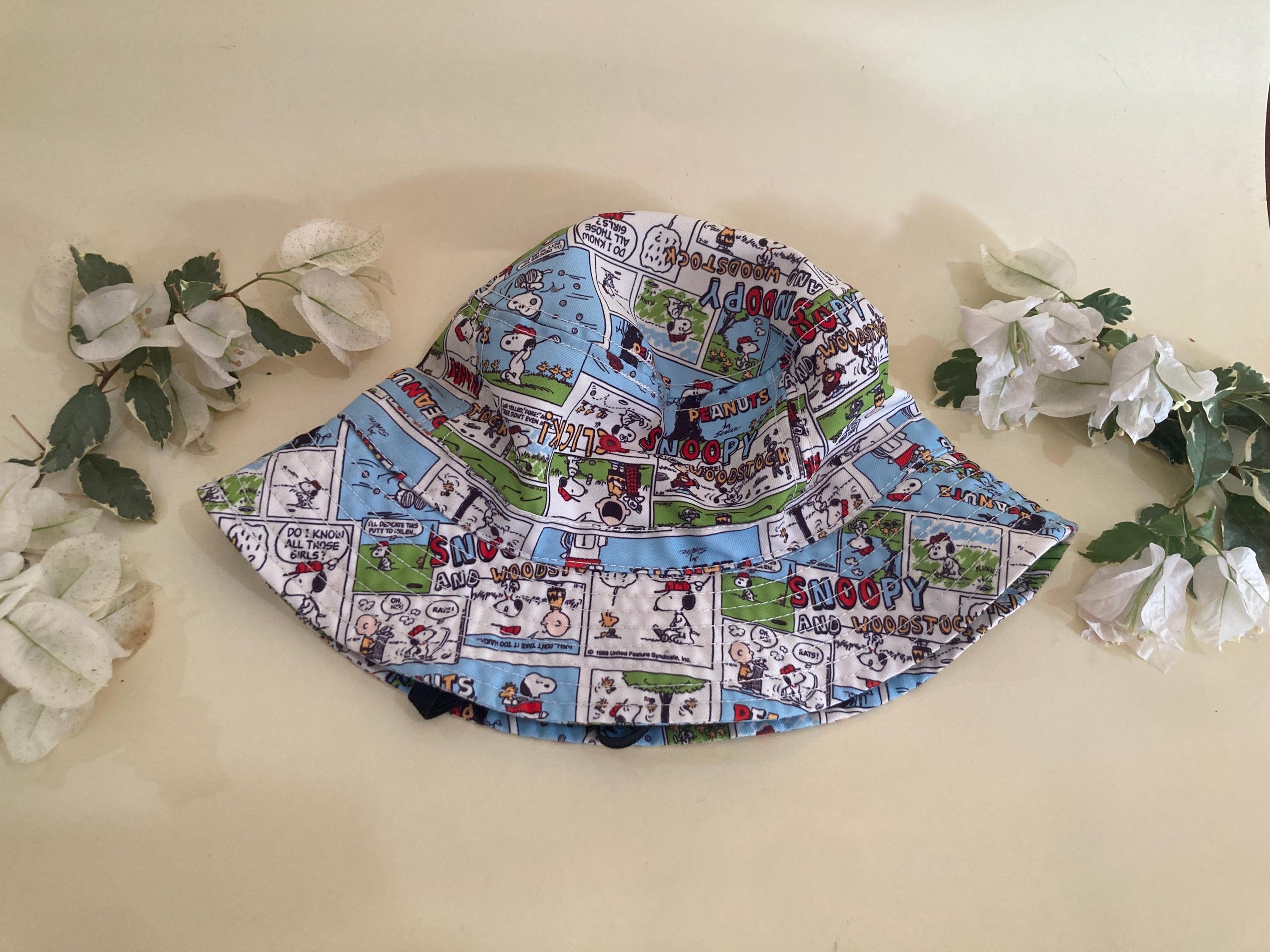 Snoopy Bucket Hat - Peanuts Comic Print Kids Size 54 cm Japan