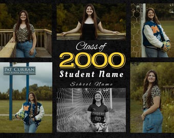 Custom Graduation Party Invites (2-Sided Classy Theme)