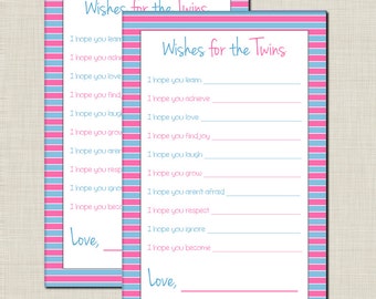 instant download twin trivia baby shower game for boy girl etsy