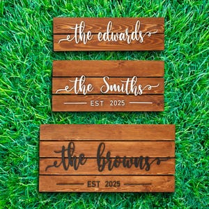 Custom Wood Sign | Personalized Family Name Sign | Last Name Pallet Sign | Wedding Gift | Home Wall Decor | Anniversary Gift