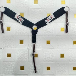 Breast collar for Horse | American Flag and Eagle Design | Boho Horse Tack | Unique Horse Accessories