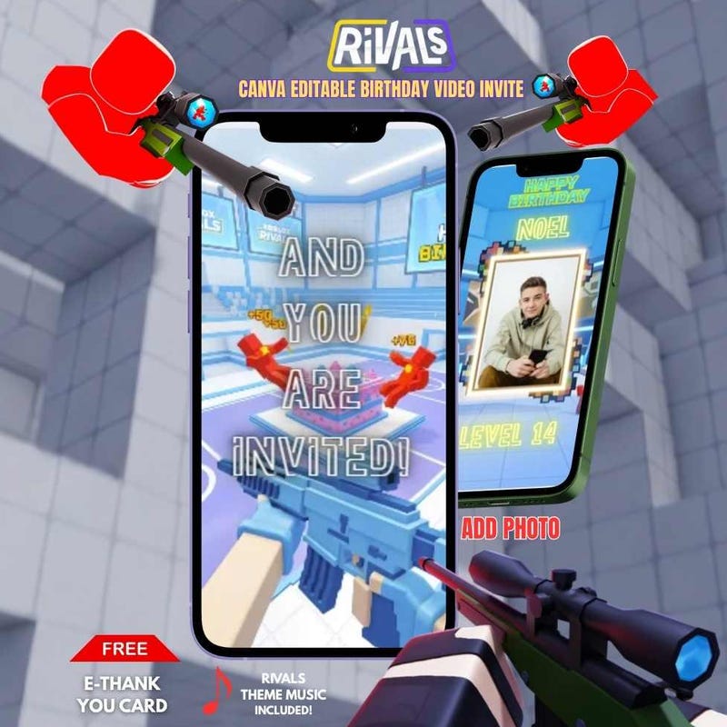 Roblox Rivals Birthday - Etsy