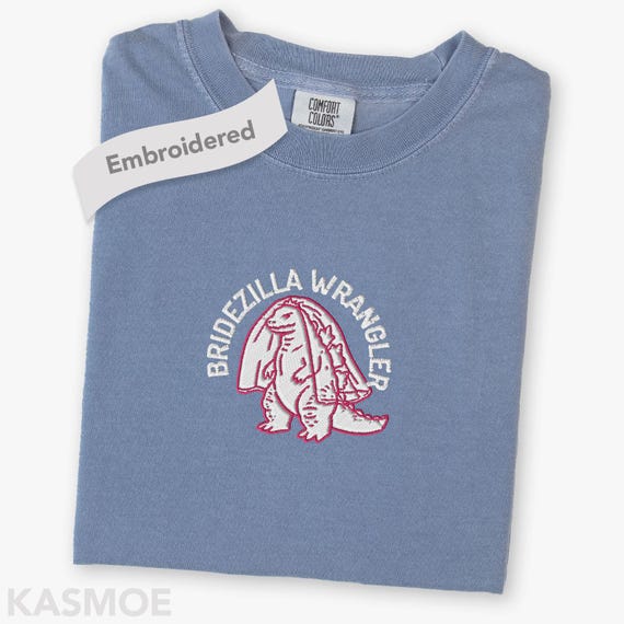 Embroidered Maid of Honor Bridesmaid Shirt, Comfort Colors® Bridezilla Bachelorette Bridal Party Funny Tee