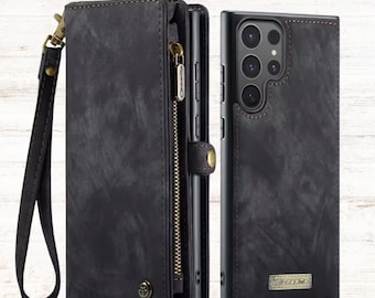 Leather Wallet Case for Samsung Galaxy S26 Ultra - Magnetic Flip Cover