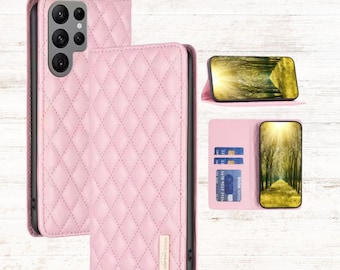 Leather Wallet Phone Case for Samsung Galaxy S25 ultra, Card Slots