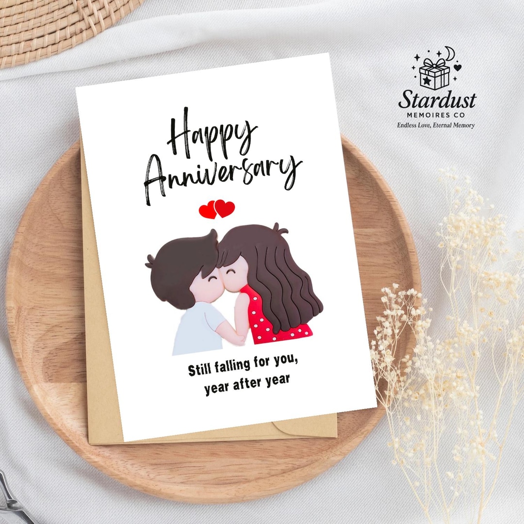 Anniversary Printable Card | Romantic Love Card for Couples | Digital ...
